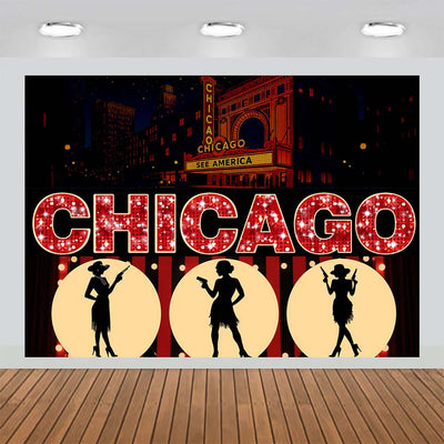 1920s Chicago Flapper Backdrop Photography Background 7x5ft Studio Photo Booth Props?