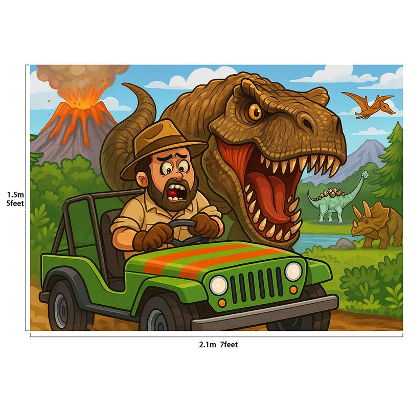 Jurassic Dinosaurs Backdrop Photography Background 7x5ft Studio Photo Booth Props