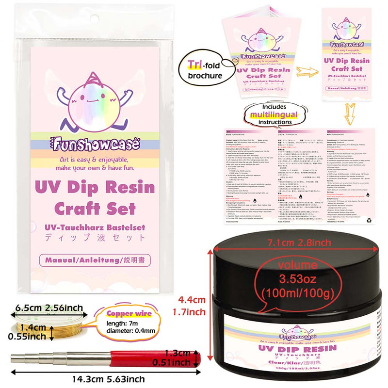 UV Dip Resin Handmade Set for Wire Flower