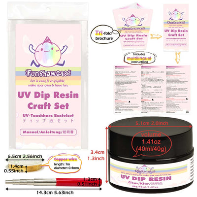 UV Dip Resin Handmade Set for Wire Flower