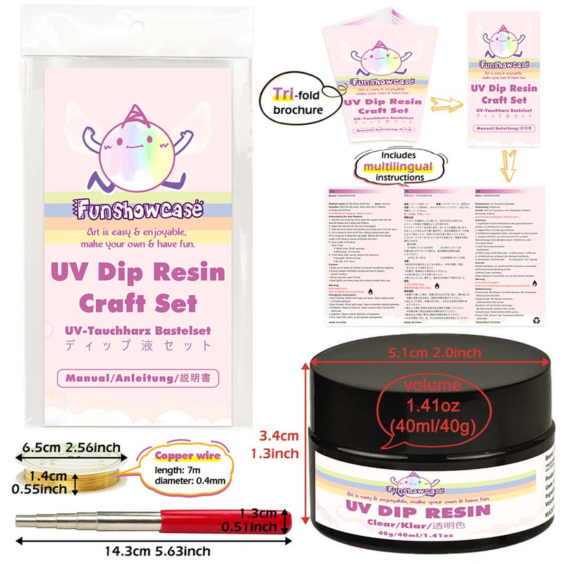 UV Dip Resin Handmade Set for Wire Flower