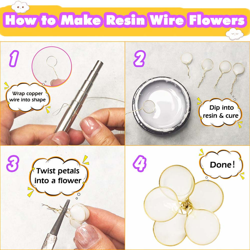 UV Dip Resin Handmade Set for Wire Flower