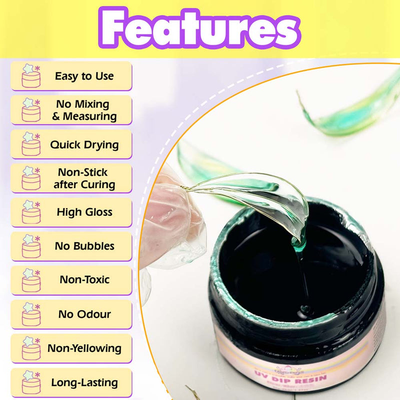 UV Dip Resin Handmade Set for Wire Flower
