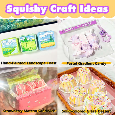 Taba Squishy Making Kit Ultra Slow Rising Soft Cream Gel Flex Rubber Liquid Silicone Pack