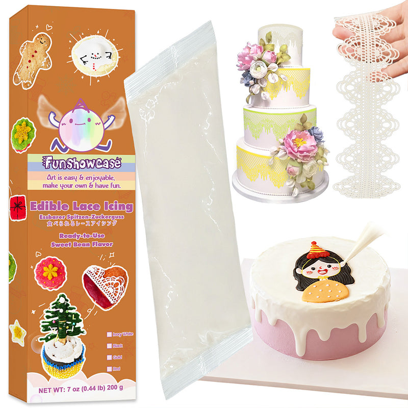 Edible Lace Icing Mix for Cake Decorating Frosting