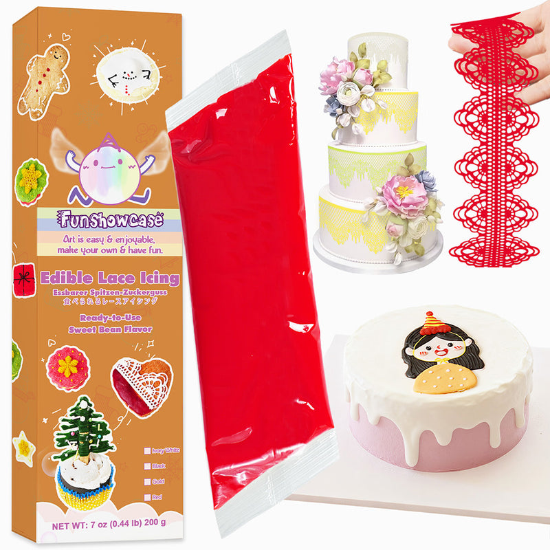 Edible Lace Icing Mix for Cake Decorating Frosting