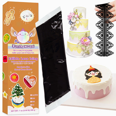 Edible Lace Icing Mix for Cake Decorating Frosting