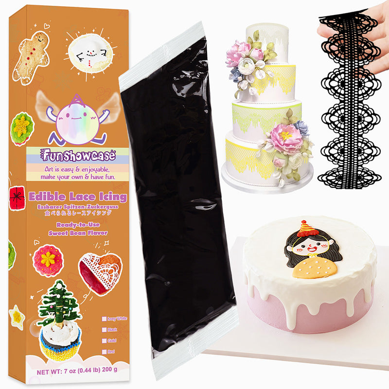 Edible Lace Icing Mix for Cake Decorating Frosting