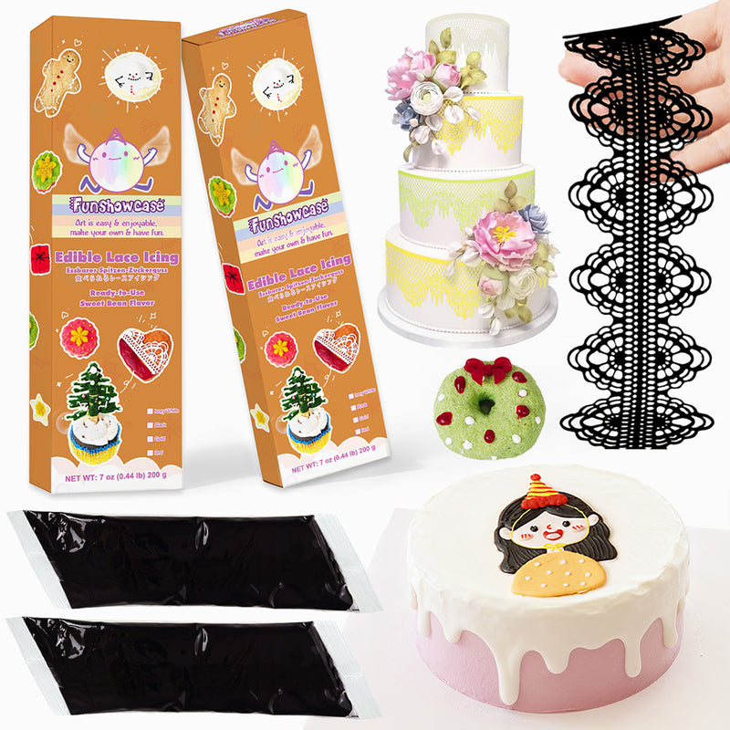 Edible Lace Icing Mix for Cake Decorating Frosting