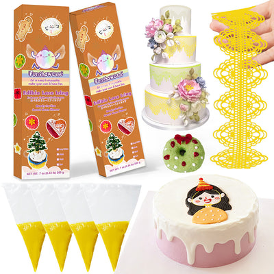 Edible Lace Icing Mix for Cake Decorating Frosting