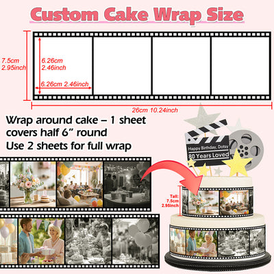 Custom Edible Image for Cake Wrap Topper