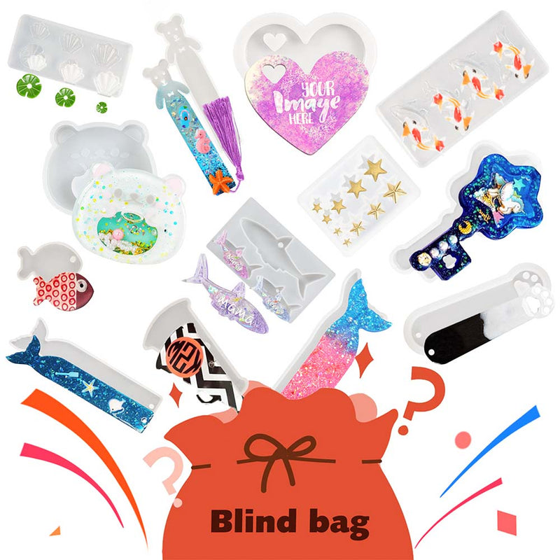 Resin Mold Mystery Box 5–10pcs Grab Bag for Crafts 50g