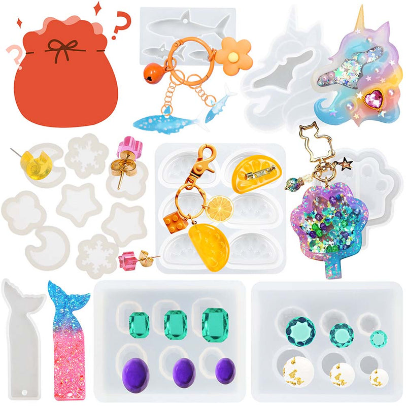 Resin Mold Mystery Box 5–10pcs Grab Bag for Crafts 50g