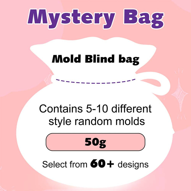 Resin Mold Mystery Box 5–10pcs Grab Bag for Crafts 50g