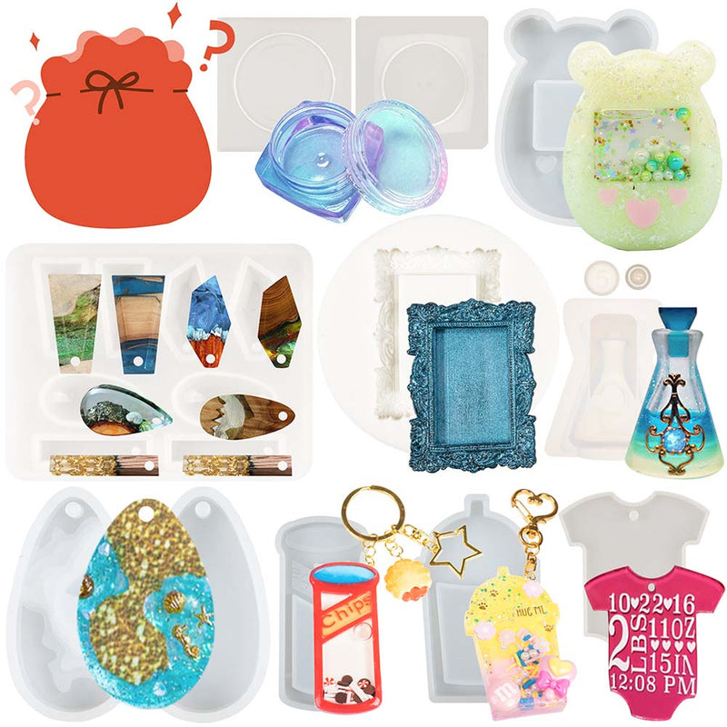 Resin Mold Mystery Box 5–10pcs Grab Bag for Crafts 100g