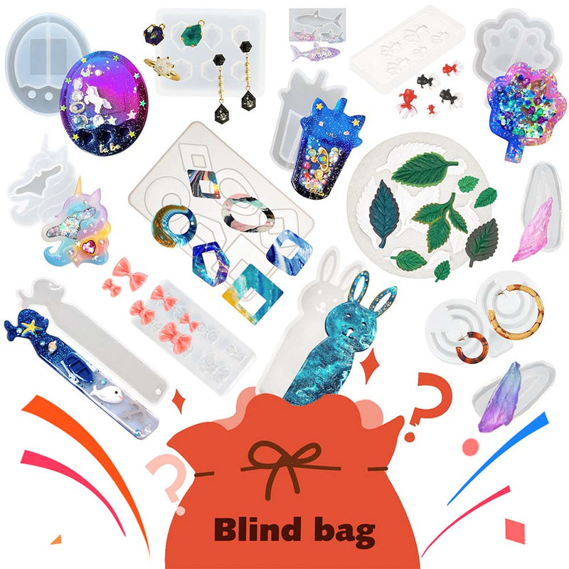 Resin Mold Mystery Box 5–10pcs Grab Bag for Crafts 180g