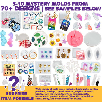 Resin Mold Mystery Box 5–10pcs Grab Bag for Crafts 180g