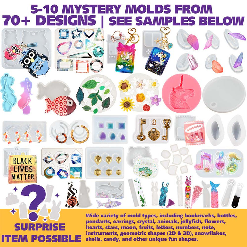 Resin Mold Mystery Box 5–10pcs Grab Bag for Crafts 180g