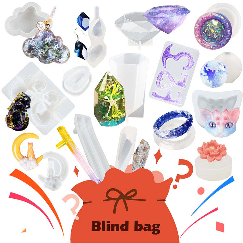Resin Mold Mystery Box 5–10pcs Grab Bag for Crafts 230g