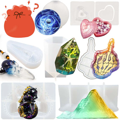 Resin Mold Mystery Box 5–10pcs Grab Bag for Crafts 230g