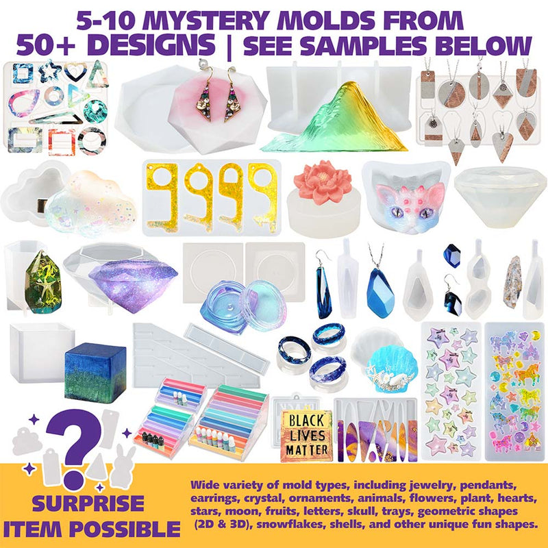 Resin Mold Mystery Box 5–10pcs Grab Bag for Crafts 230g