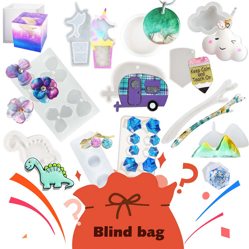 Resin Mold Mystery Box 5–10pcs Grab Bag for Crafts 600g