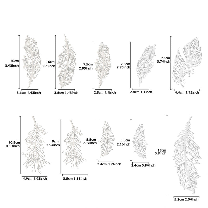 Feather Edible Cake Lace Topper Decoration