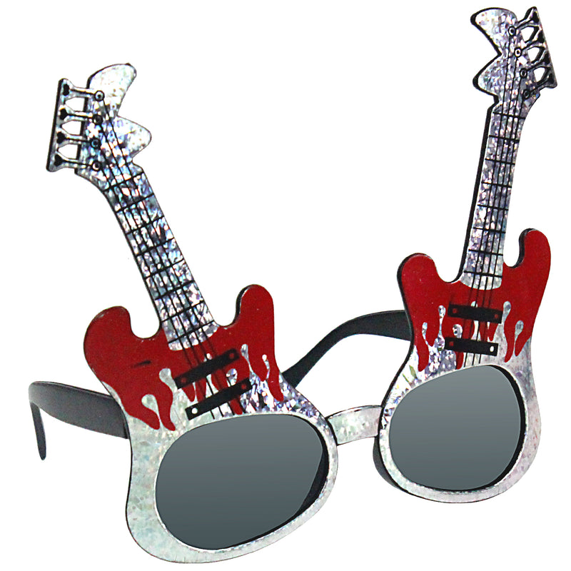 Red Eletronic Guitar Party Costume Sunglasses