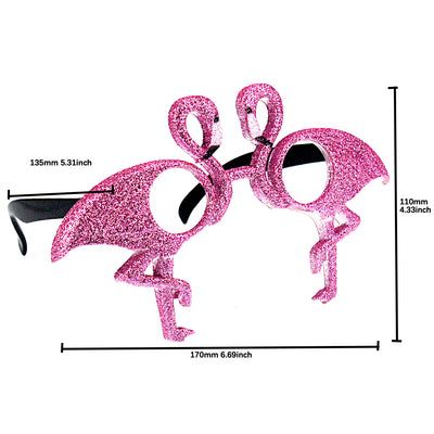 Pink Flamingo Party Costume Sunglasses