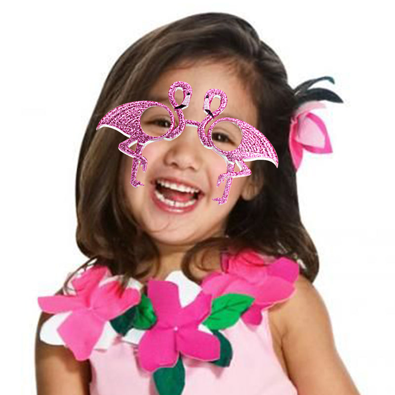 Pink Flamingo Party Costume Sunglasses
