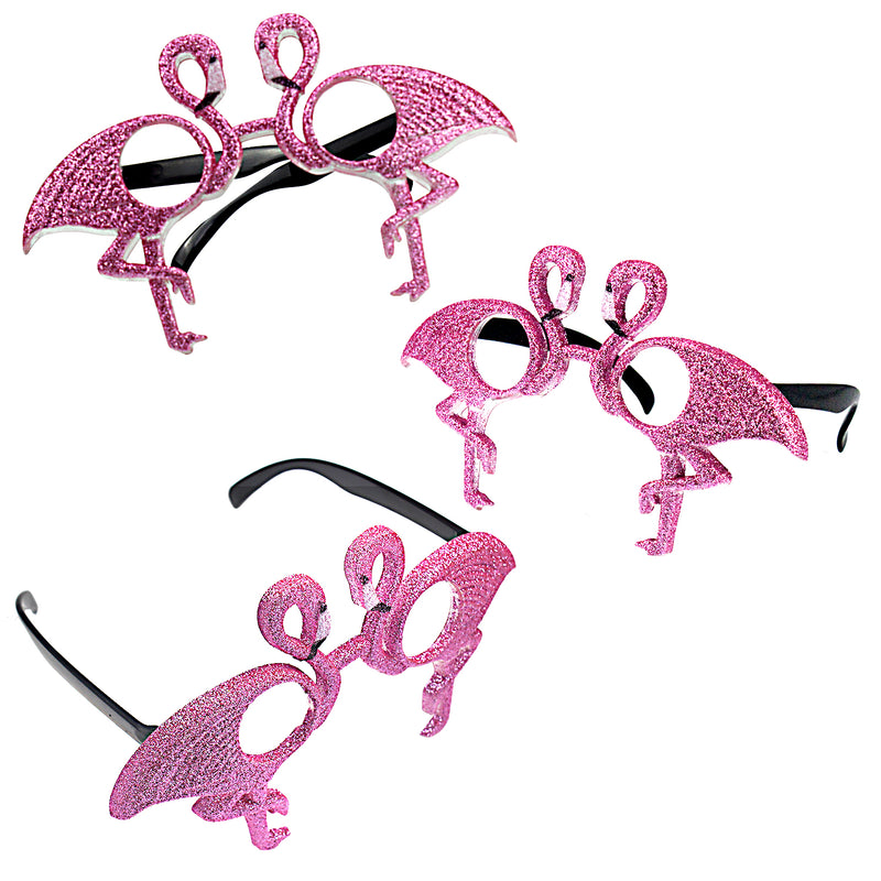 Pink Flamingo Party Costume Sunglasses