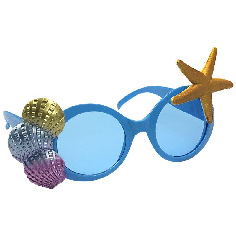 Sea Shell and Starfish Tropical Party Costume Sunglasses