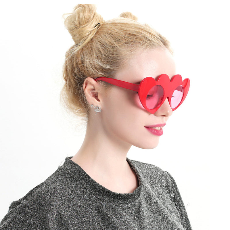 Love Heart Pink Shade Party Costume Sunglasses – FUNSHOWCASE