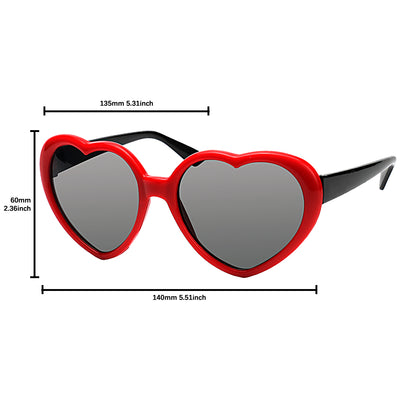 Love Heart Party Costume Sunglasses