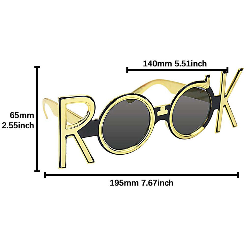 Rock Star Party Costume Sunglasses