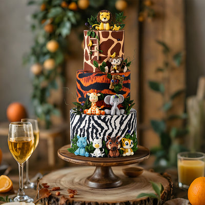 Animal Edible Cake Wrap Topper Decoration