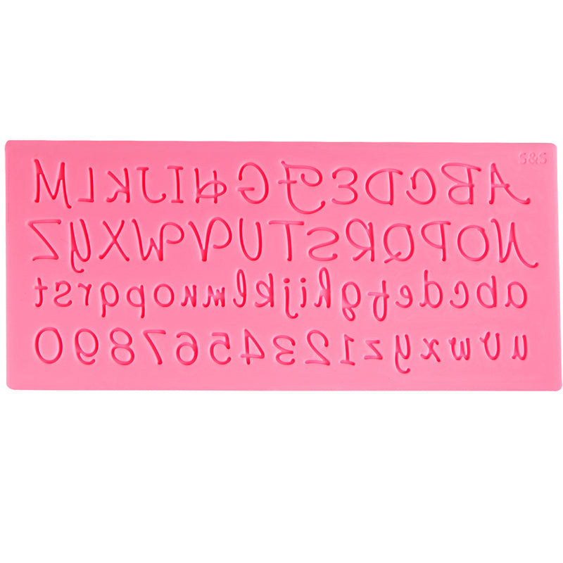 Alphabet and Numbers Silicone Mold Capital Letters|Lower Case Letter|Number