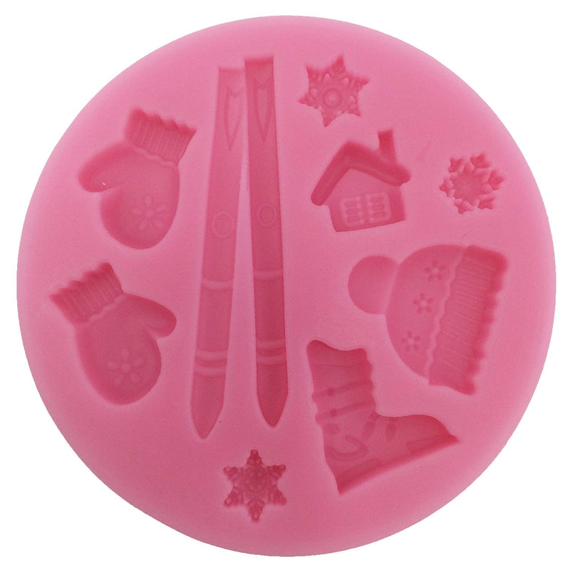 Skiing Assortment Silicone Mold