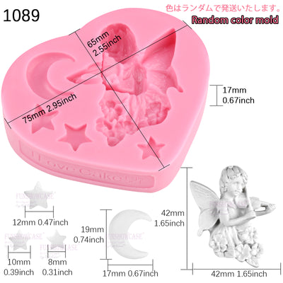 Fairy Angel Playing Violin Silicone Mold