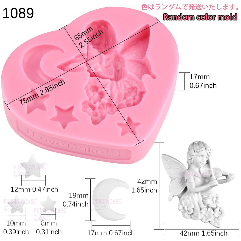 Fairy Angel Playing Violin Silicone Mold