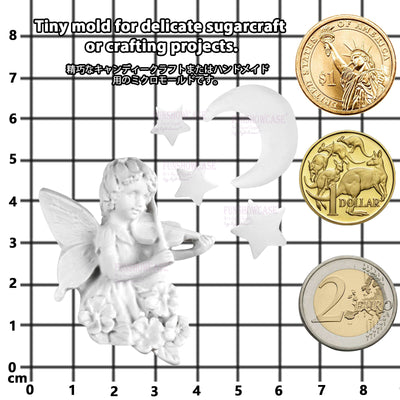Fairy Angel Playing Violin Silicone Mold