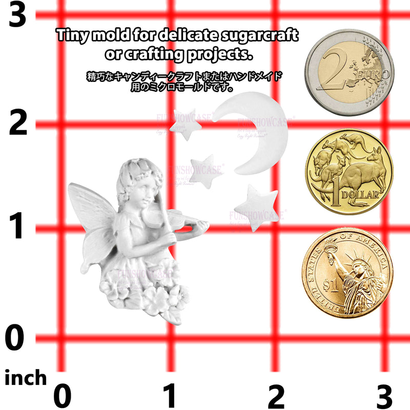 Fairy Angel Playing Violin Silicone Mold