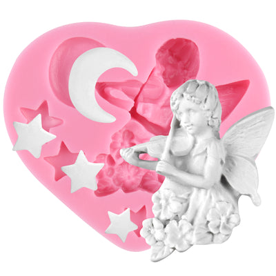 Fairy Angel Playing Violin Silicone Mold