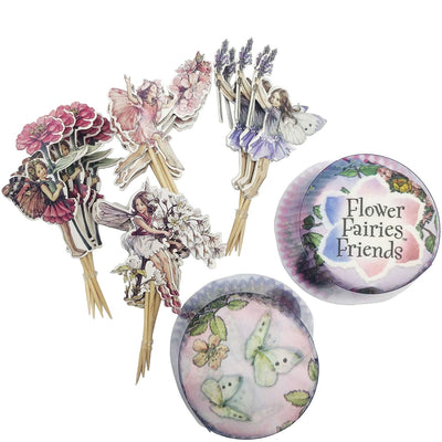 Enchanted Fairy Garden Cupcake Topper and Case Set 72-kit