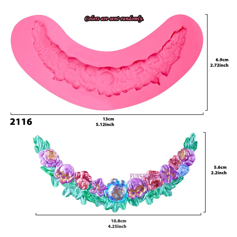 Swag Rose Lace Border Mold