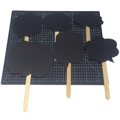 Chalkboard Speech Signs Photo Booth Props 24 Count