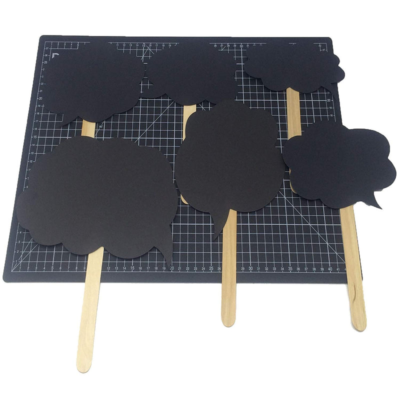 Chalkboard Speech Signs Photo Booth Props 24 Count