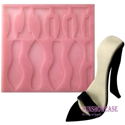 3D High Heel Shoes Silicone Mold