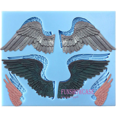 Assorted Angel's Wings Fondant Silicone Mold