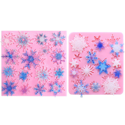 Snowflakes Fondant Silicone Mold Set